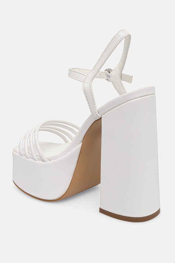 Παπούτσια Koi Footwear σανδάλια Cosette Platform Strappy Heels Cosette λευκό