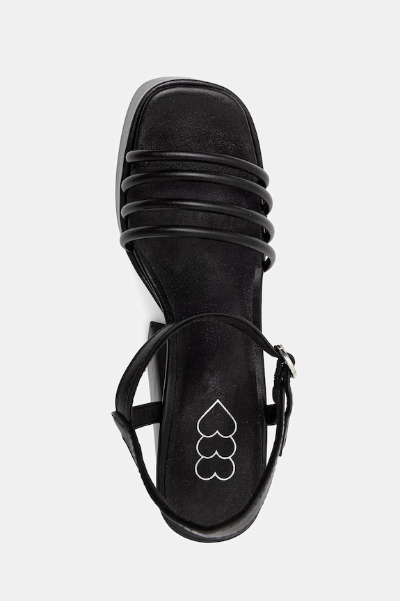 Koi Footwear sandali s polno peto (blok) Cosette Platform Strappy Heels črna Cosette