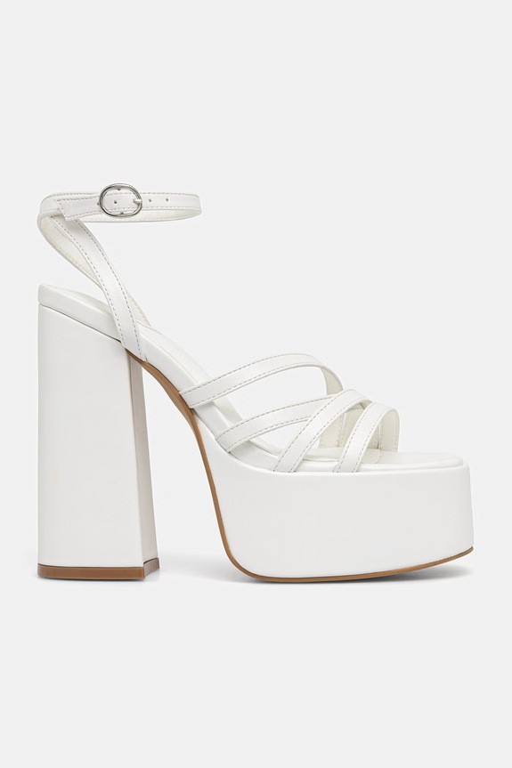 Koi Footwear σανδάλια DBP52 PLATFORM HEEL DBP52 λευκό SS26