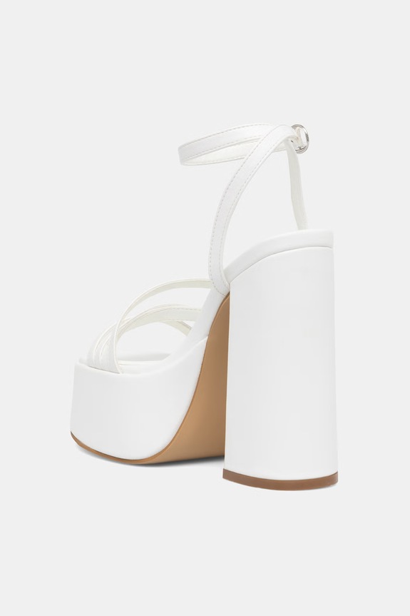 Scarpe Koi Footwear sandali su tacco basso DBP52 PLATFORM HEEL DBP52 bianco