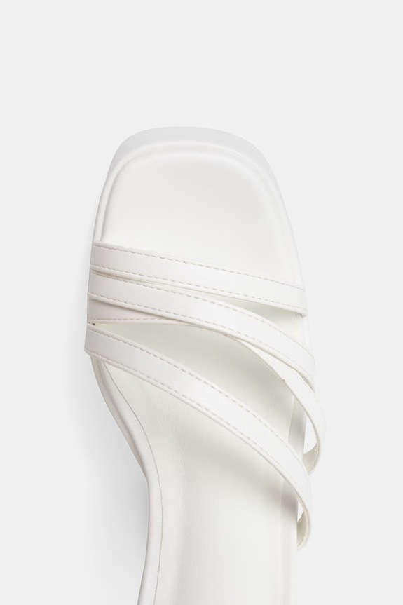 Koi Footwear sandali su tacco basso DBP52 PLATFORM HEEL bianco DBP52