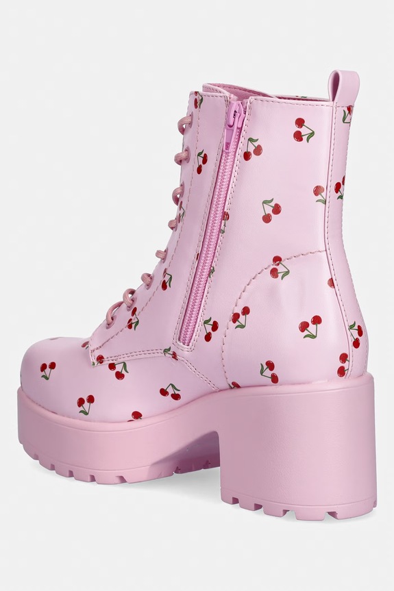 Încălțăminte Koi Footwear bocanci Cherry Passion Platform Boots Cherry.Passion roz