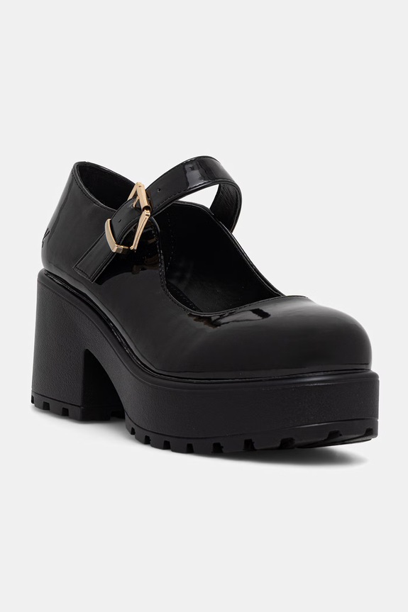 Salonke Koi Footwear TIRA Black Mary Jane Shoes Patent Edition široka potpetica crna Tira.Black.Patent