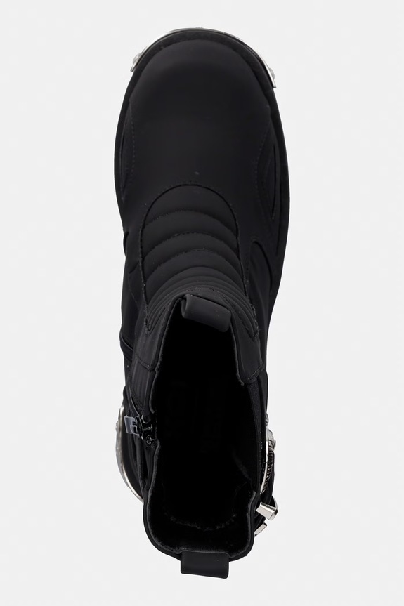 Koi Footwear botine Uncanny Dodge Rogue Military Boots negru Uncanny.Dodge.Rogue