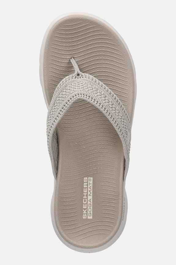 Skechers japonki damskie GO WALK FLEX beżowy 141459