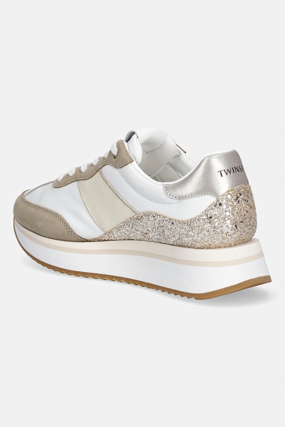 Obuwie Twinset sneakersy 261TCP020.13246 beżowy