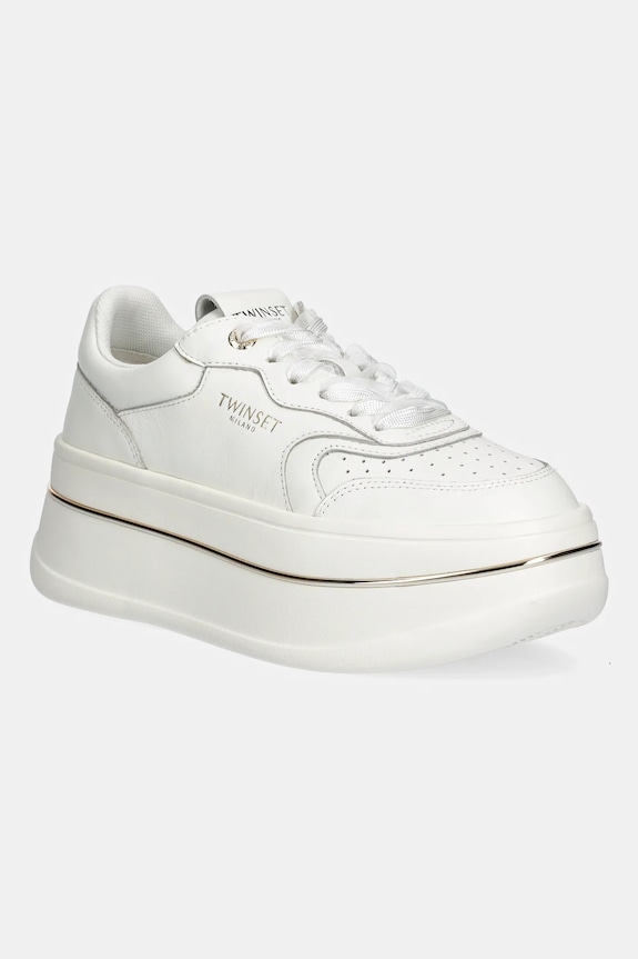 Twinset sneakers din piele altele alb 261TCP01G.00001
