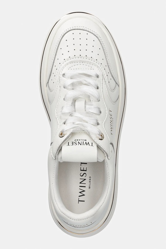 Twinset sneakers din piele alb 261TCP01G.00001