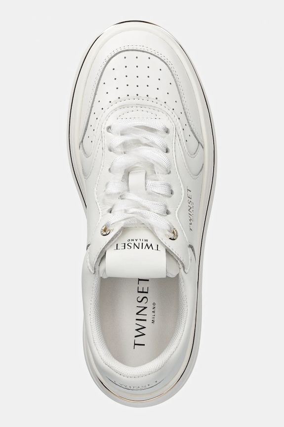 Twinset sneakers din piele alb 261TCP01G.00001