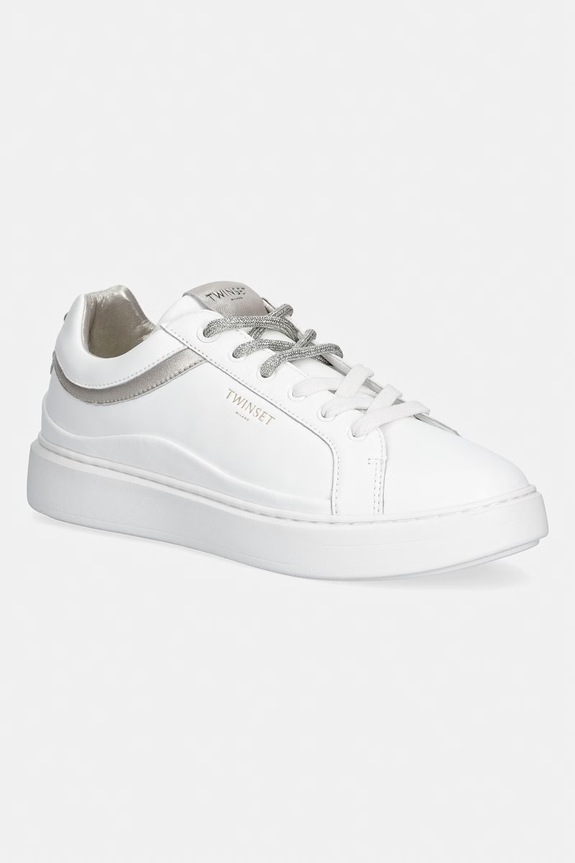Twinset sneakers din piele altele alb 261TCP016.13246