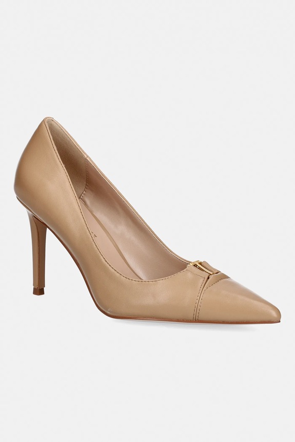Twinset stilettos de piele subțire bej 261TCP030.13161