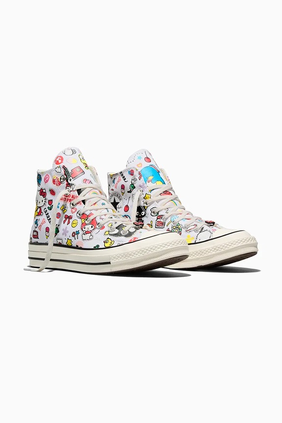 Converse Converse x Hello Kitty Chuck 70 HI tenisice za žene A17696C bijela SS26