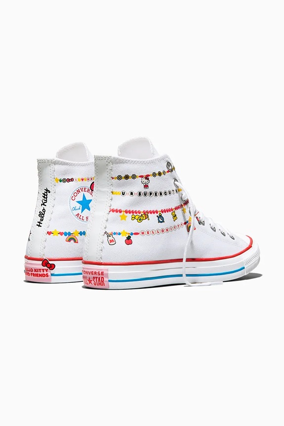 Obuća Converse Converse x Hello Kitty Chuck Taylor All Star HI tenisice za žene A17699C bijela