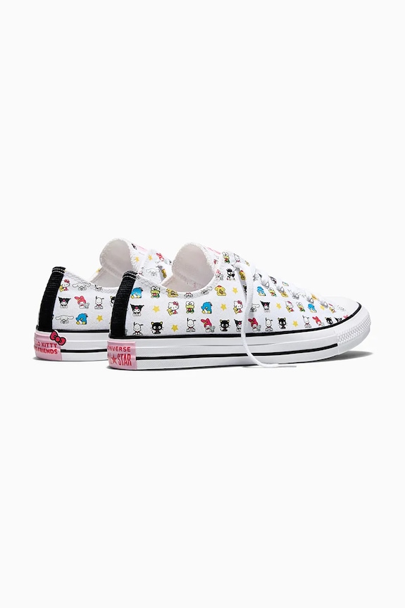 Obuća Converse Converse x Hello Kitty Chuck Taylor All Star OX tenisice za žene A17700C bijela