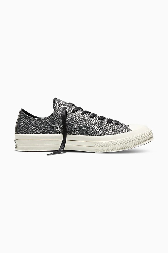 Kožne tenisice Converse Chuck 70 ravni crna A16637C
