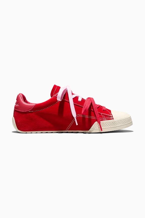 Σουέτ sneakers Converse Chuck Taylor Lo λείο δέρμα κόκκινο A17859C