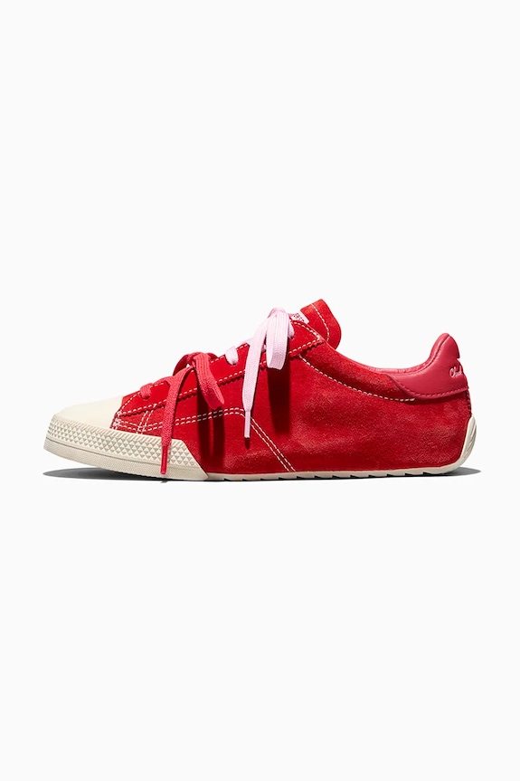 Σουέτ sneakers Converse Chuck Taylor Lo κόκκινο A17859C