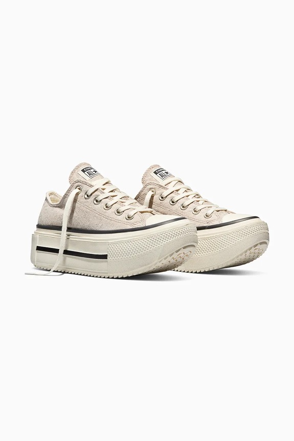 Πάνινα παπούτσια Converse Ctas Double Stack A17884C μπεζ SS26