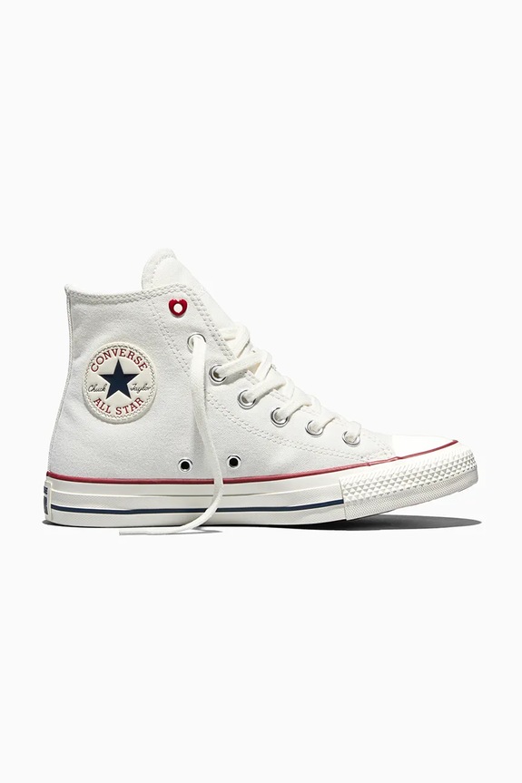 Converse tenisi Chuck Taylor All Star Valentine's Day textil alb A19055C