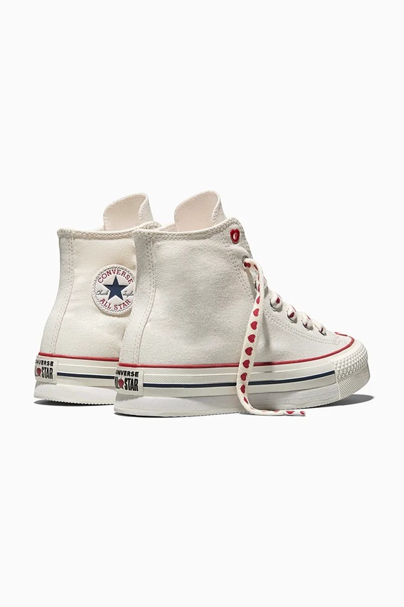 Boty Kecky Converse Chuck Taylor All Star Eva Lift Valentine's Day A19062C bílá