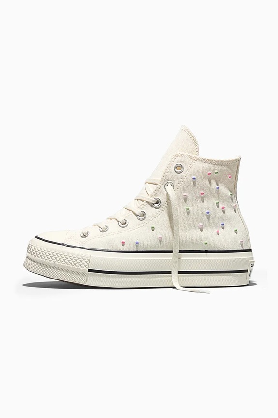Πάνινα παπούτσια Converse Chuck Taylor All Star Lift λευκό A19140C