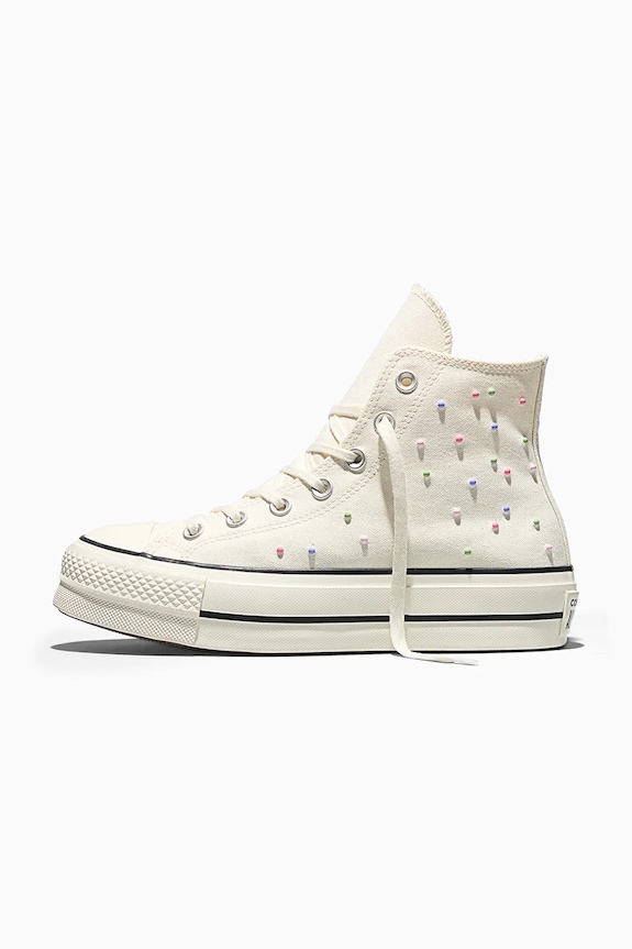 Πάνινα παπούτσια Converse Chuck Taylor All Star Lift λευκό A19140C
