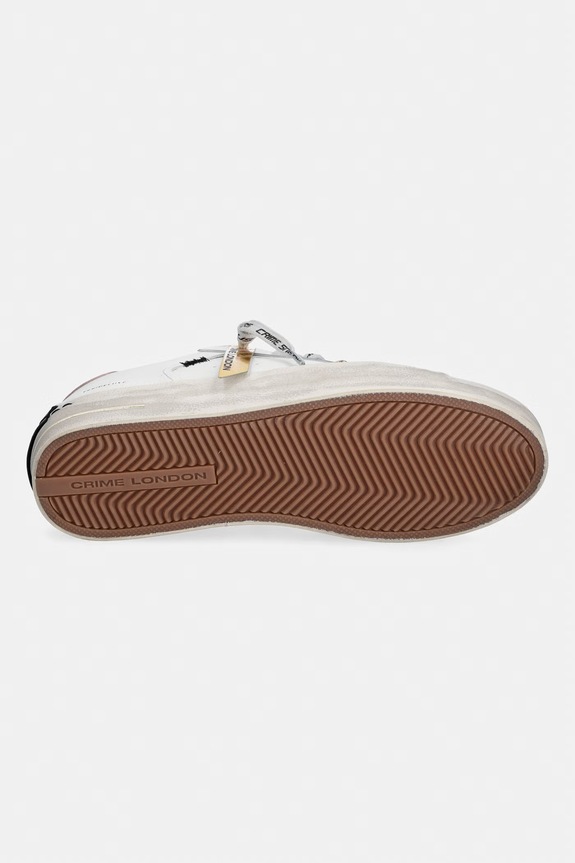 Kožne tenisice Crime London SK8 DELUXE 25103AA8.10 bijela