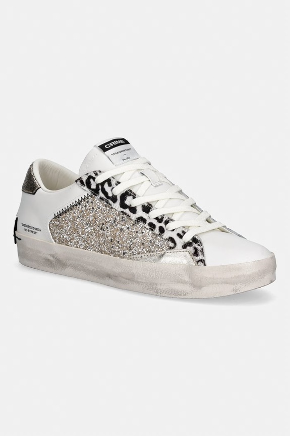 Sneakers Crime London DISTRESSED υφασμάτινο λευκό 29003PP8.26