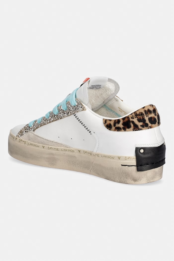 Obuća Kožne tenisice Crime London DISTRESSED PLATFORM 29053PP8.10 bijela