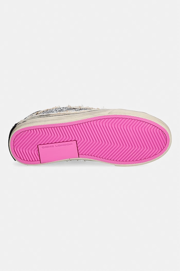 Tenisice Crime London DISTRESSED PLATFORM 29073PP8.68 srebrna