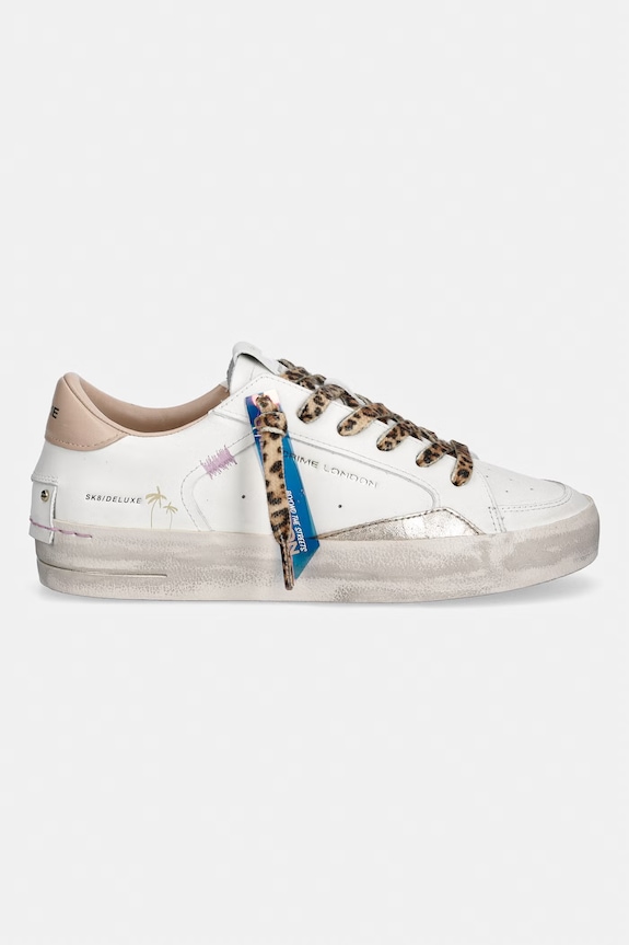 Kožne tenisice Crime London SK8 DELUXE 29101PP8.10 bijela SS26