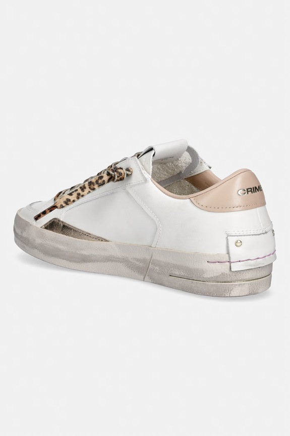 Obuća Kožne tenisice Crime London SK8 DELUXE 29101PP8.10 bijela