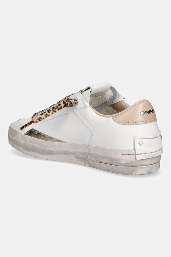 Obuća Kožne tenisice Crime London SK8 DELUXE 29101PP8.10 bijela