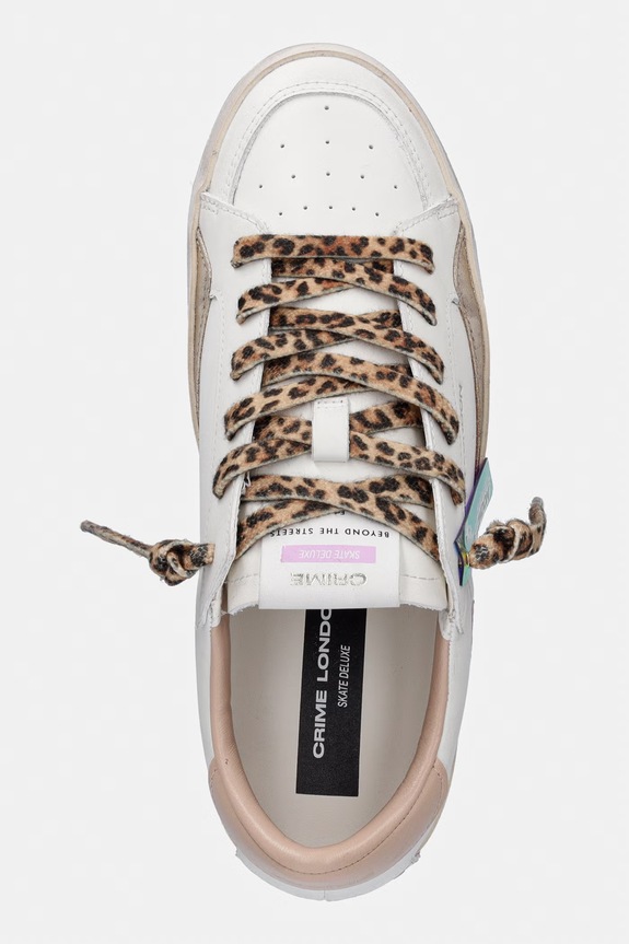 Kožne tenisice Crime London SK8 DELUXE bijela 29101PP8.10