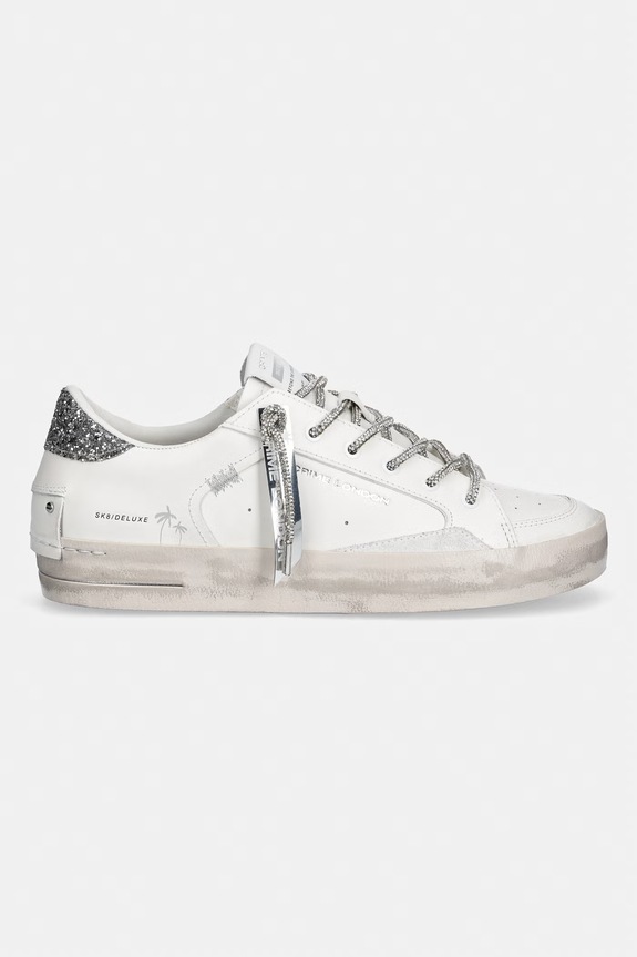 Kožne tenisice Crime London SK8 DELUXE 29111PP8.10 bijela SS26