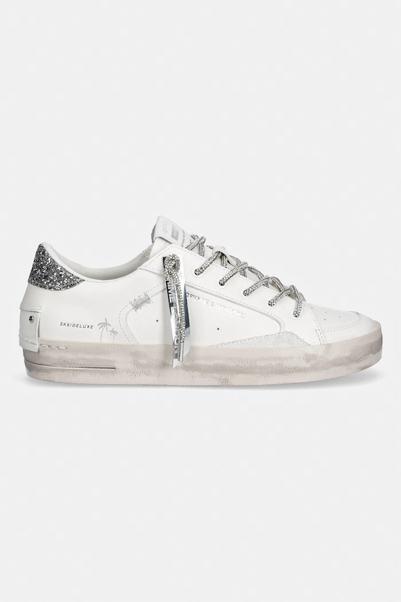 Kožne tenisice Crime London SK8 DELUXE 29111PP8.10 bijela SS26
