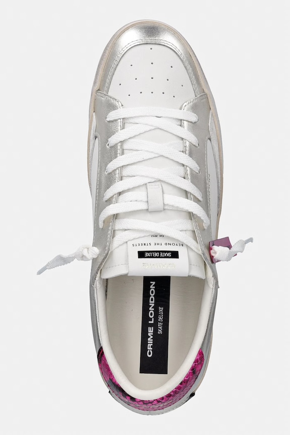 Kožne tenisice Crime London SK8 DELUXE bijela 29119EE8.26