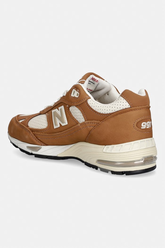 Obuwie New Balance W991 Made in UK sneakersy damskie skórzane W991TW1 brązowy