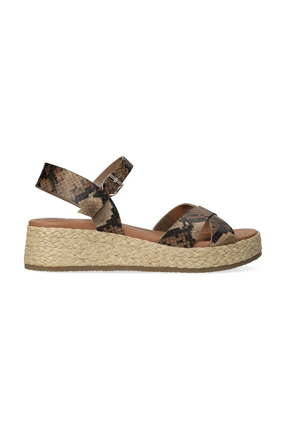 Mexx sandały damskie TALINA SADÉ Heeled sandal brązowy MI001602161W.01
