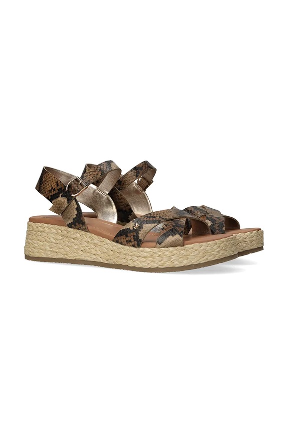 Mexx sandały damskie TALINA SADÉ Heeled sandal MI001602161W.01 brązowy SS26