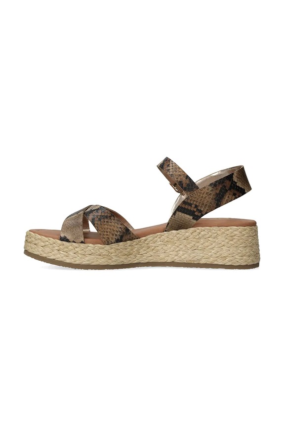 Mexx sandały damskie TALINA SADÉ Heeled sandal brązowy MI001602161W.01