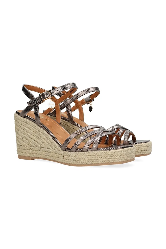 Mexx espadrile wedges pentru femei NOEMI PAKINA Heeled sandal MI001603361W maro SS26