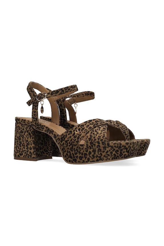 Mexx sandale s debelom potpeticom NALINA NICKY Heeled sandal MI001602961W.02 smeđa SS26