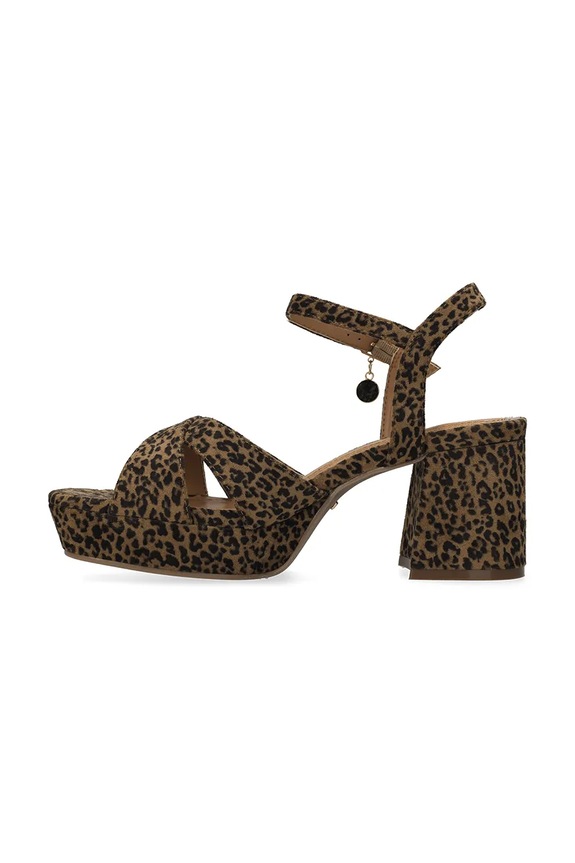Mexx sandale s debelom potpeticom NALINA NICKY Heeled sandal smeđa MI001602961W.02