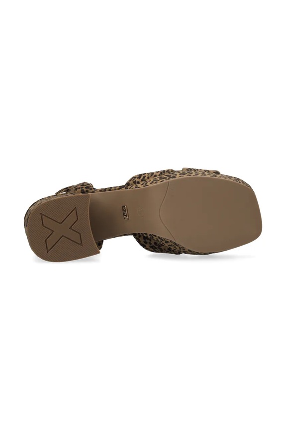 Mexx sandale s debelom potpeticom NALINA NICKY Heeled sandal MI001602961W.02 smeđa