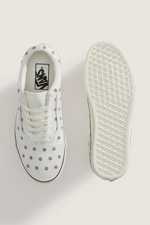 Vans Old Skool platnene superge ženske bela VN000E8WCD31