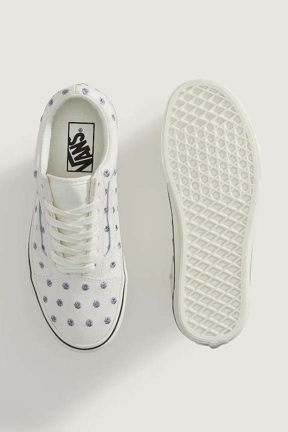Vans Old Skool platnene superge ženske bela VN000E8WCD31