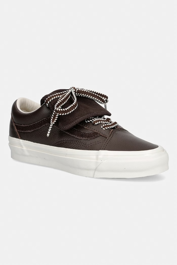 Vans LX Old Skool EXT Γυναικεία δερμάτινα πάνινα sneakers καφέ VN000VAG7D61