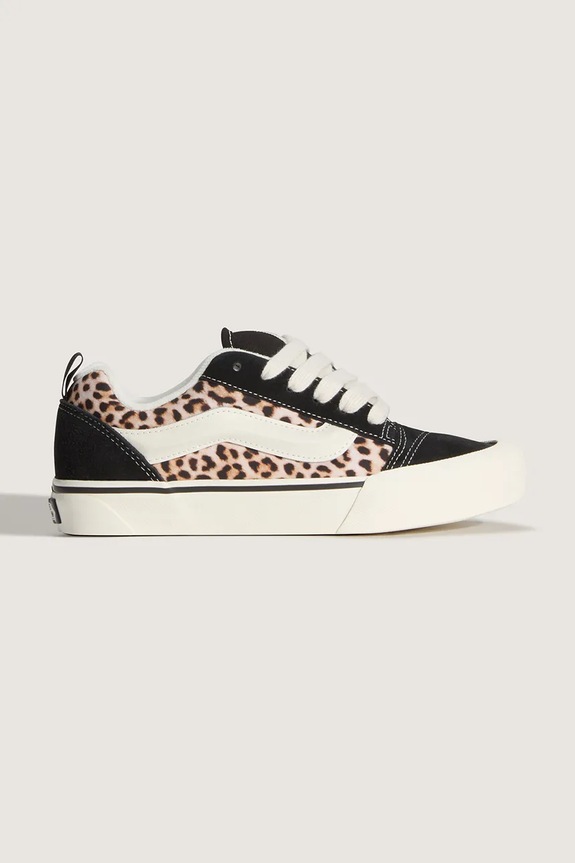 Vans Knu Skool Leopard teniși înalți pentru femei bej VN000E9XYY61