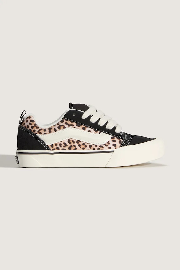 Vans Knu Skool Leopard teniși înalți pentru femei bej VN000E9XYY61